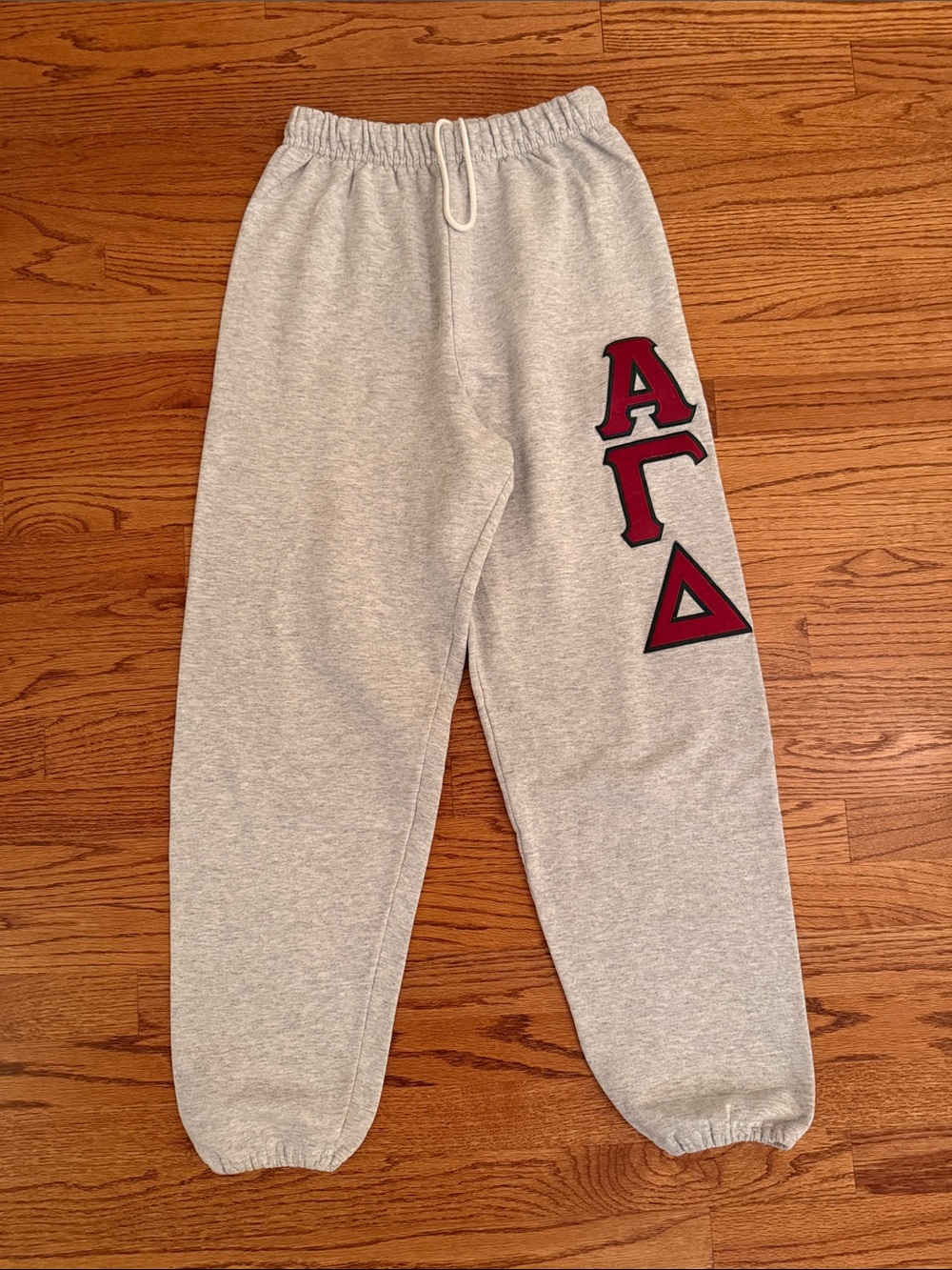 Jerzees Alpha Gamma Delta Greek life Gray Sweatpants
